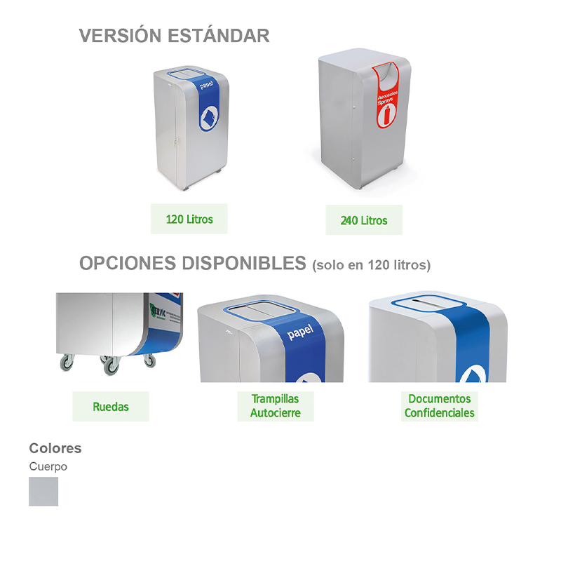 versiones y opciones de la papelera de reciclaje amsterdam